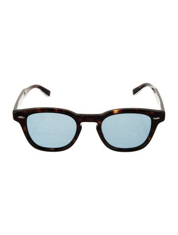 Pre-owned Eyevan 7285 Wayfarer Tinted Sunglasses In Brown