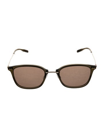 Pre-owned Eyevan 7285 Wayfarer Tinted Sunglasses In Gold
