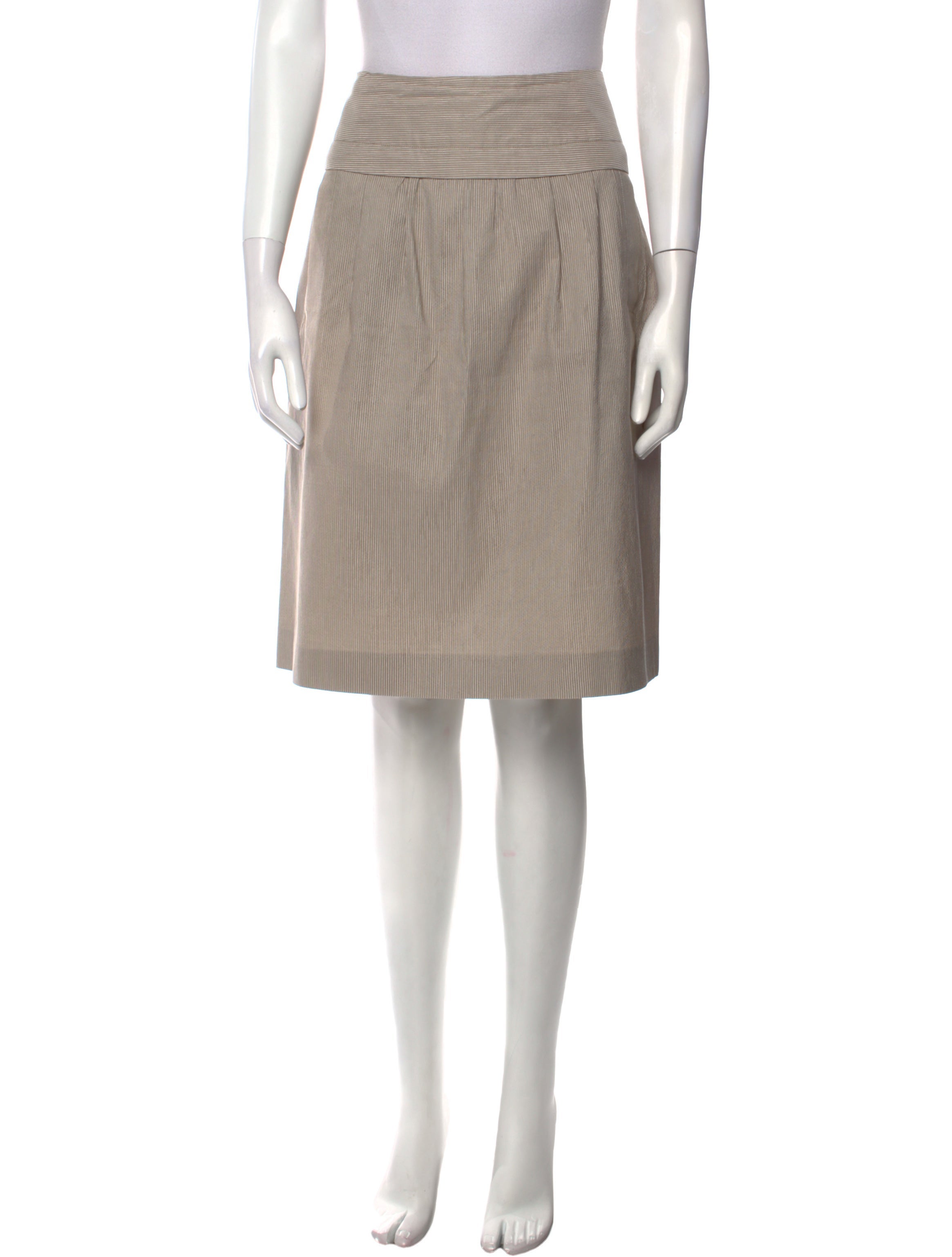 Fabbri Striped Knee-Length Skirt