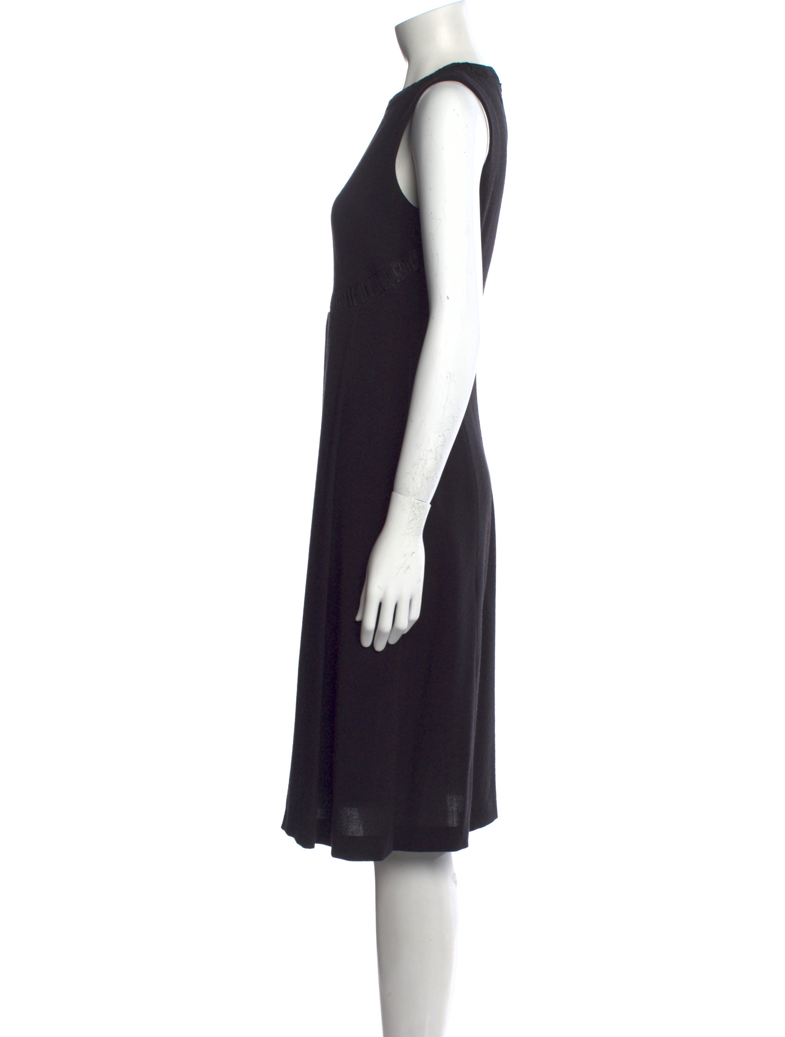 Fabbri Crew Neck Midi Length Dress