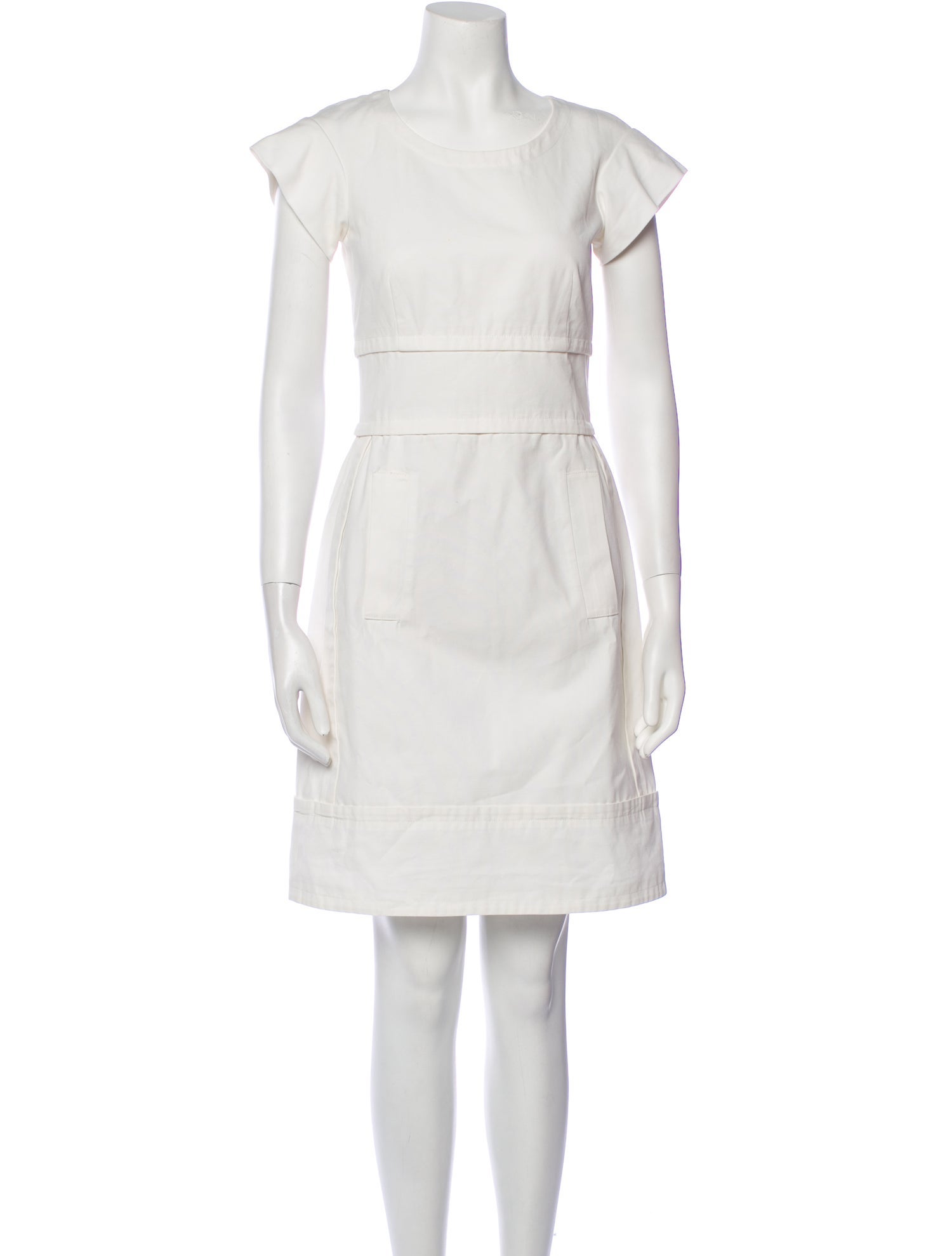 Fabbri Scoop Neck Knee-Length Dress