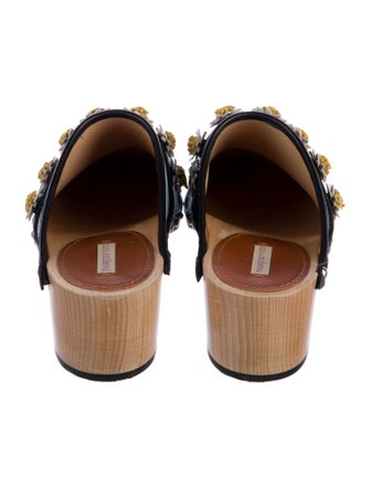 Fabrizio Viti Denim Graphic Print Mules