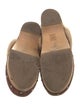 Fabrizio Viti Leather Fur Trim Mules