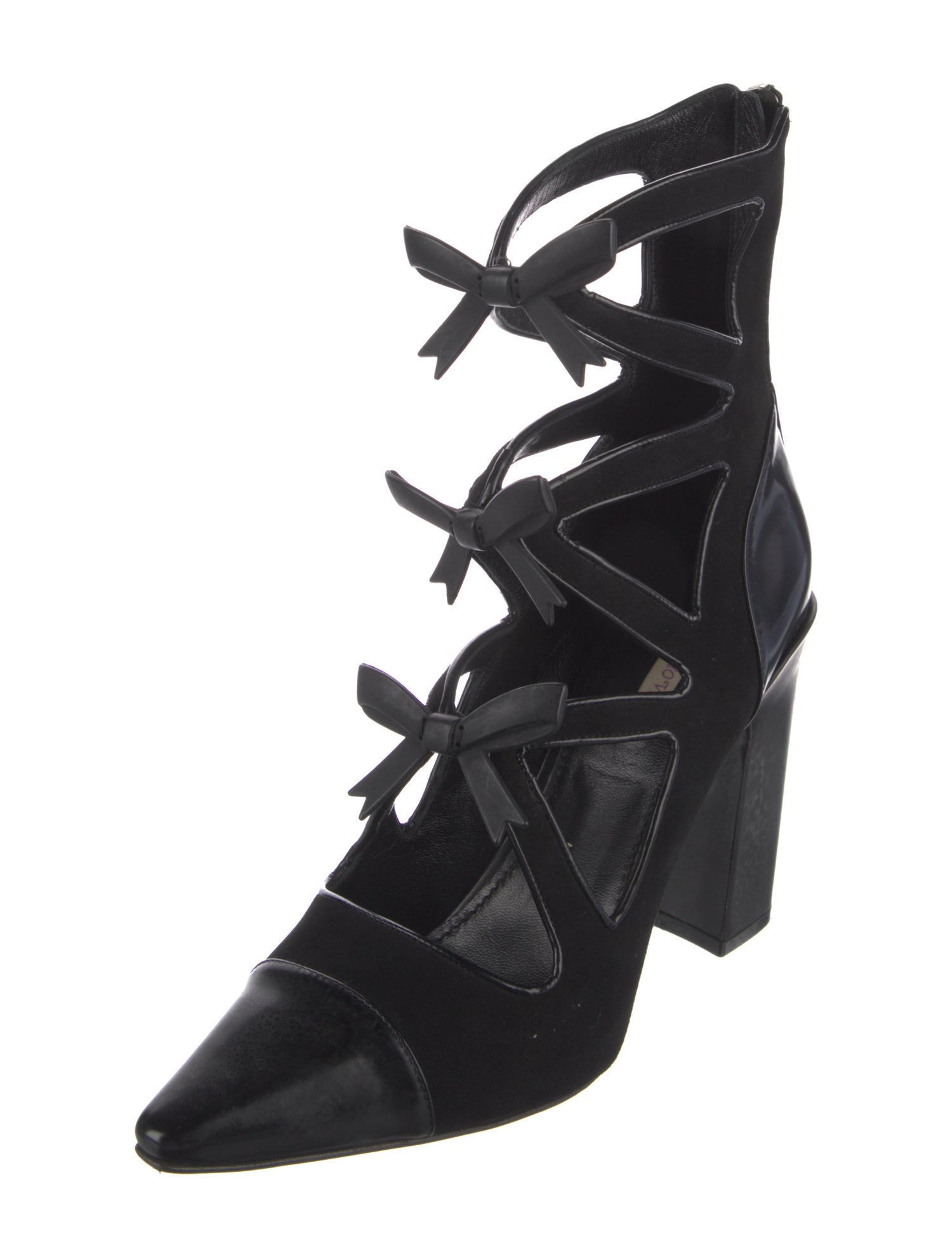 Fabrizio Viti Suede Bow Accents Gladiator Sandals