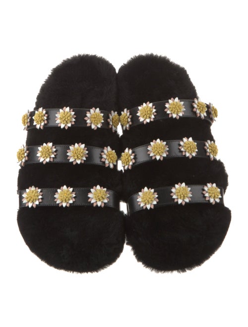 Fabrizio Viti Leather Printed Slides