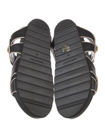 Fabrizio Viti Leather Leather Trim Embellishment Slides