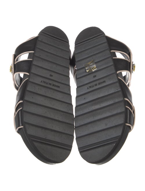 Fabrizio Viti Leather Leather Trim Embellishment Slides
