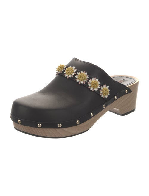 Fabrizio Viti Leather Studded Accents Mules
