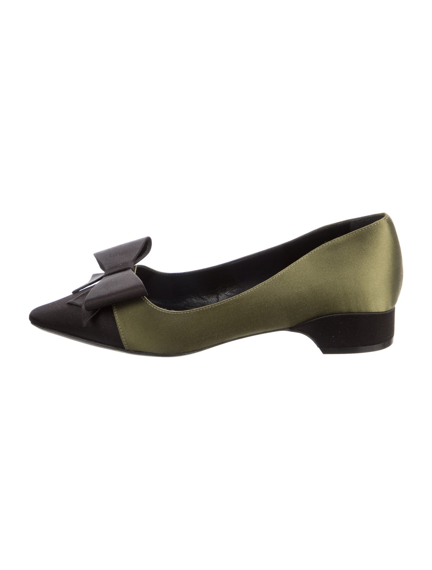 Fabrizio Viti Satin Colorblock Pattern Flats