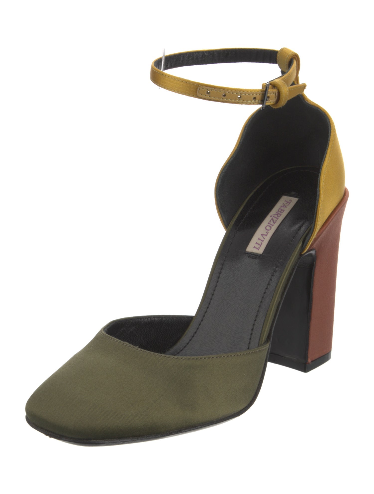 Fabrizio Viti Satin D'Orsay Pumps