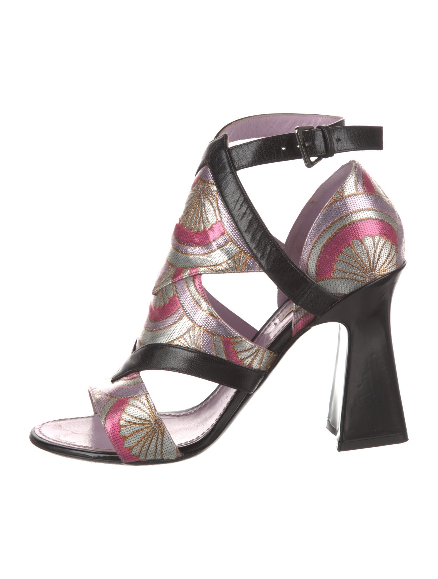Fabrizio Viti Printed Slingback Sandals
