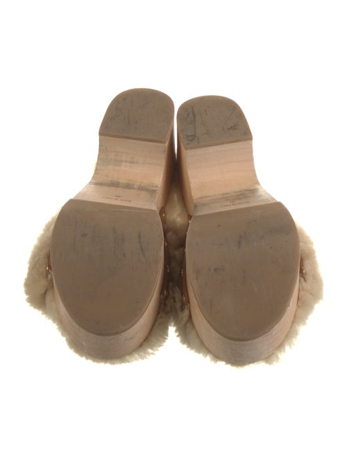 Fabrizio Viti Fur Floral Print Slides