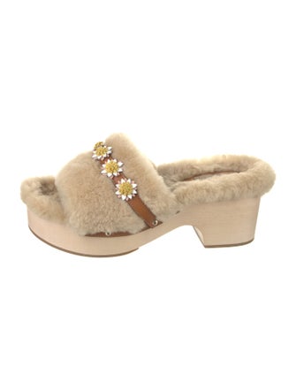 Fabrizio Viti Shearling Slides