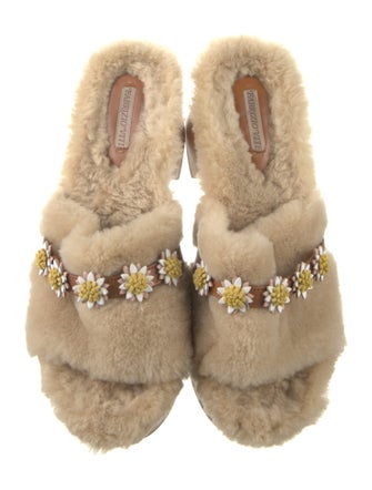 Fabrizio Viti Shearling Slides