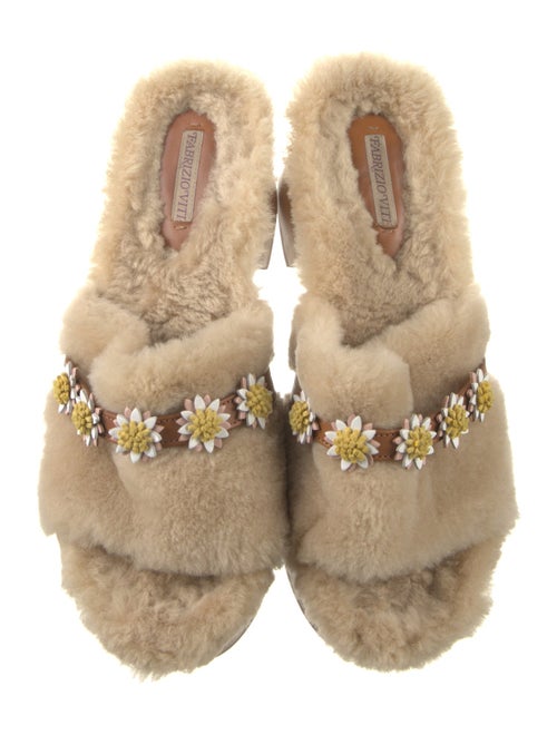 Fabrizio Viti Shearling Slides
