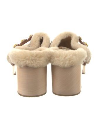 Fabrizio Viti Shearling Slides