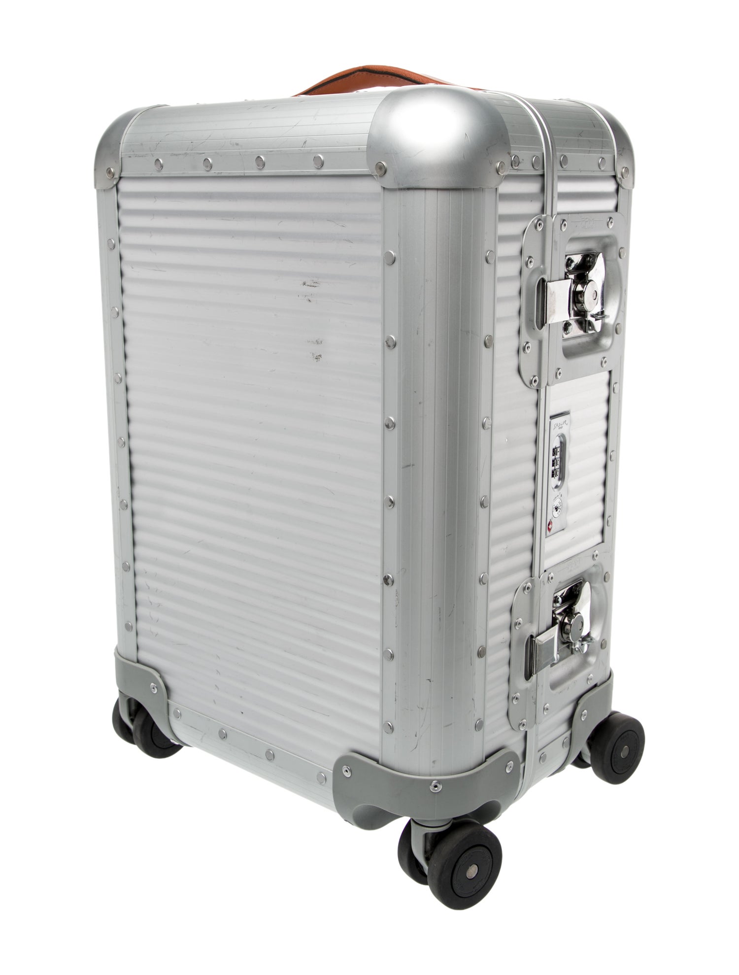 Fabbrica Pelletterie Milano Metal Rolling Suitcase