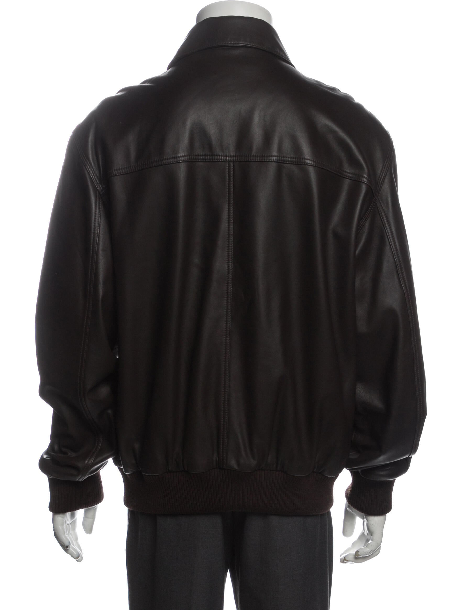 faconnable leather jacket