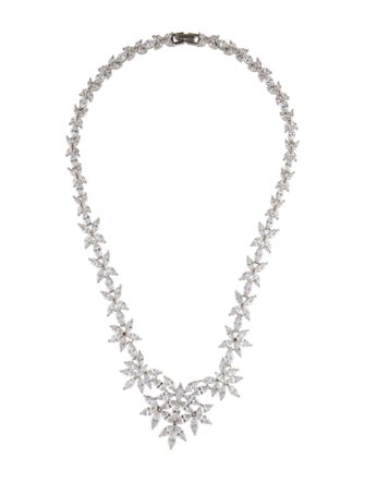 Fallon Cubic Zirconia Monarch Bib Collar Necklace