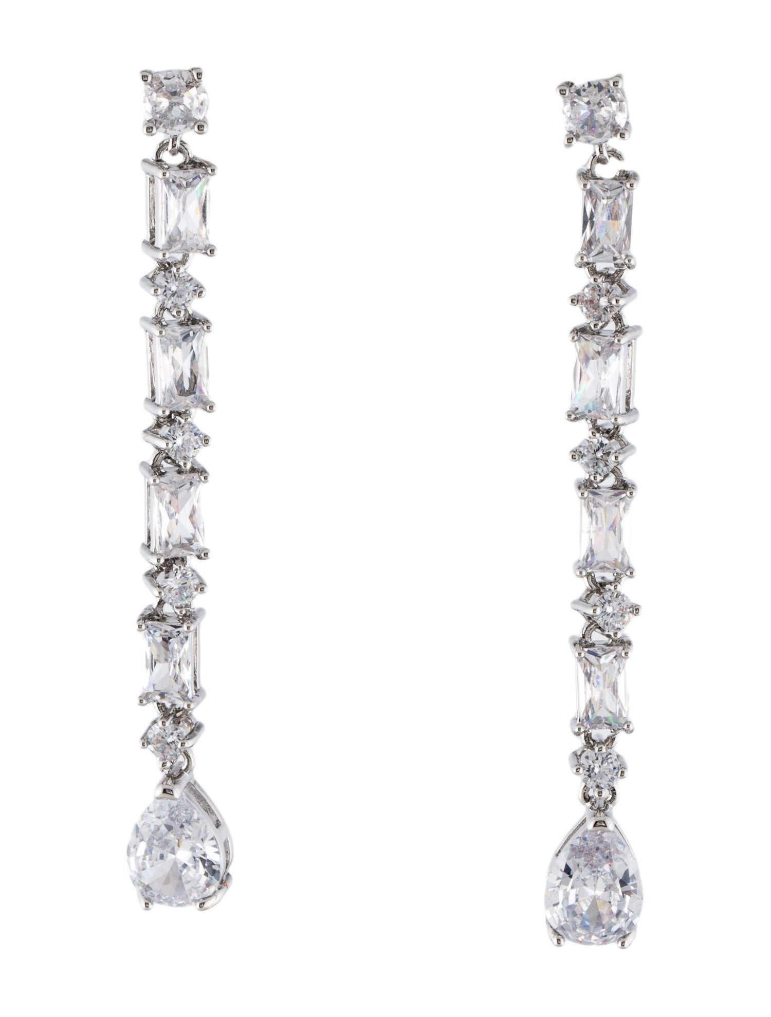 Fallon Baguette Drop Earrings