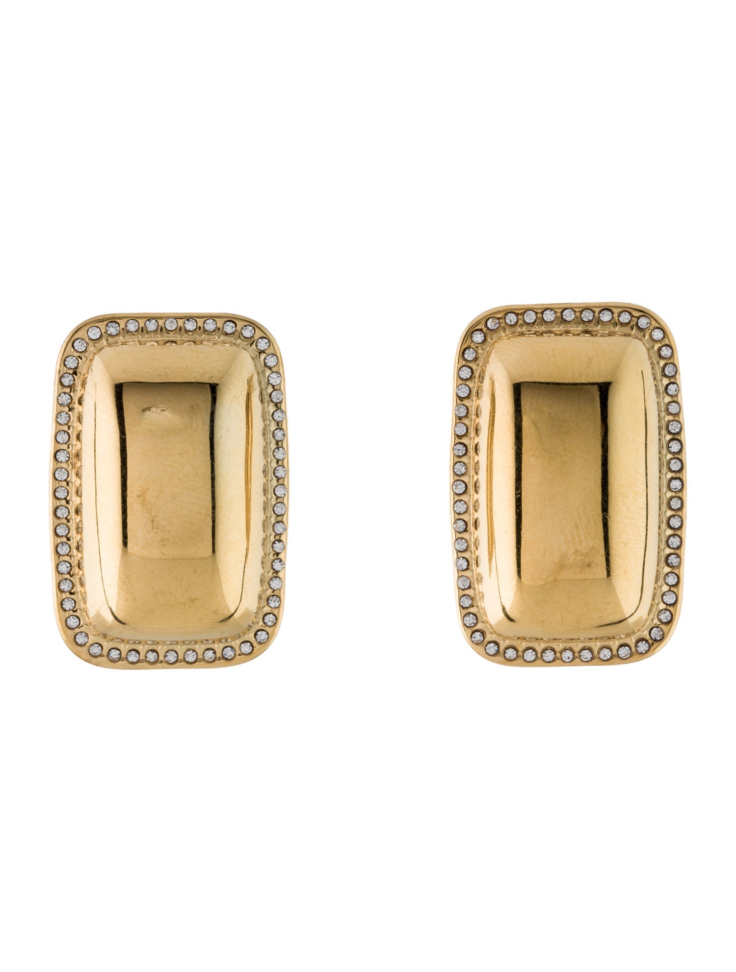 Fallon Pavé Swatch Button Earrings