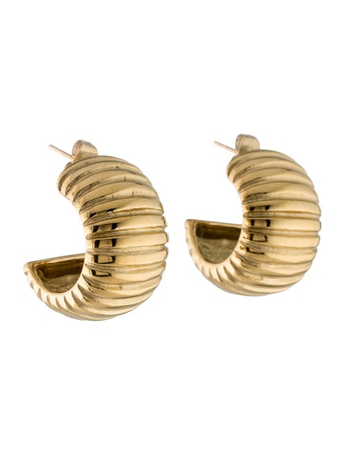 Fallon Gigi Ribbed Hoop Earrings