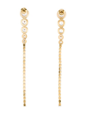 Fallon Cubic Zirconia Bezel Tail Earrings