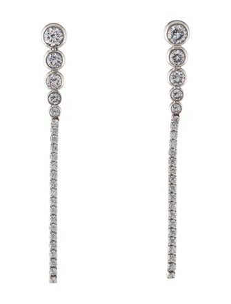 Fallon Cubic Zirconia Bezel Tail Earrings