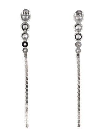 Fallon Cubic Zirconia Bezel Tail Earrings