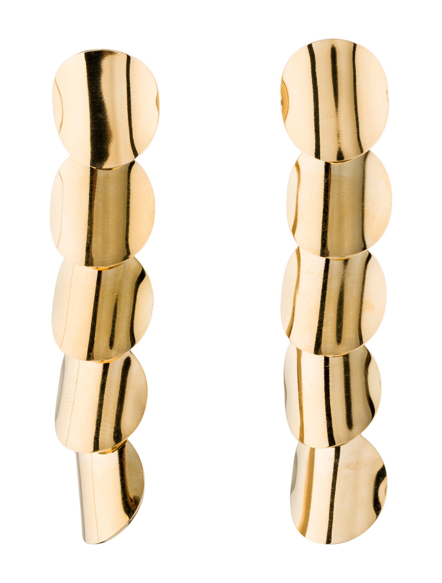 Fallon Flat Disc Drop Earrings