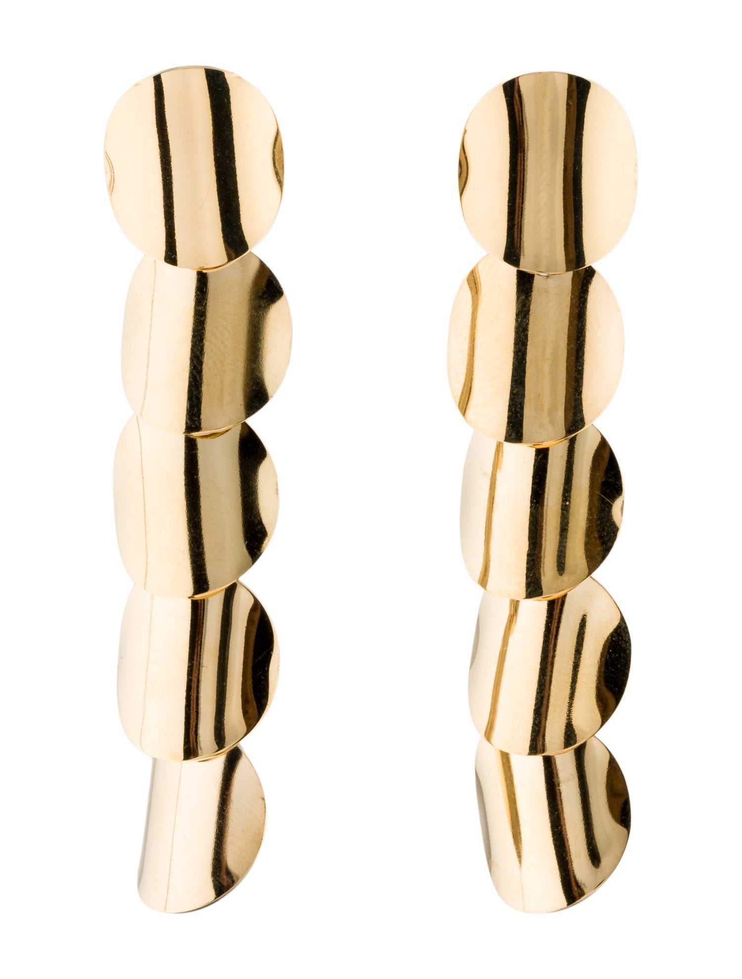 Fallon Flat Disc Drop Earrings