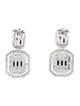 Fallon Cubic Zirconia Deco Drop Earrings