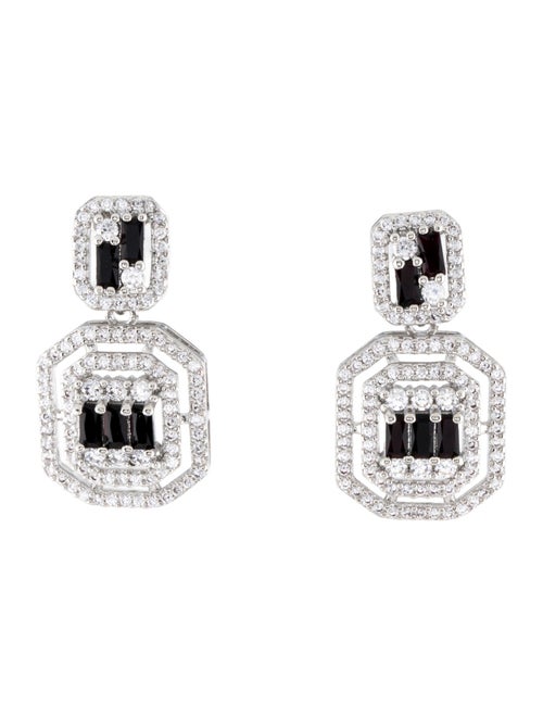 Fallon Cubic Zirconia Deco Drop Earrings