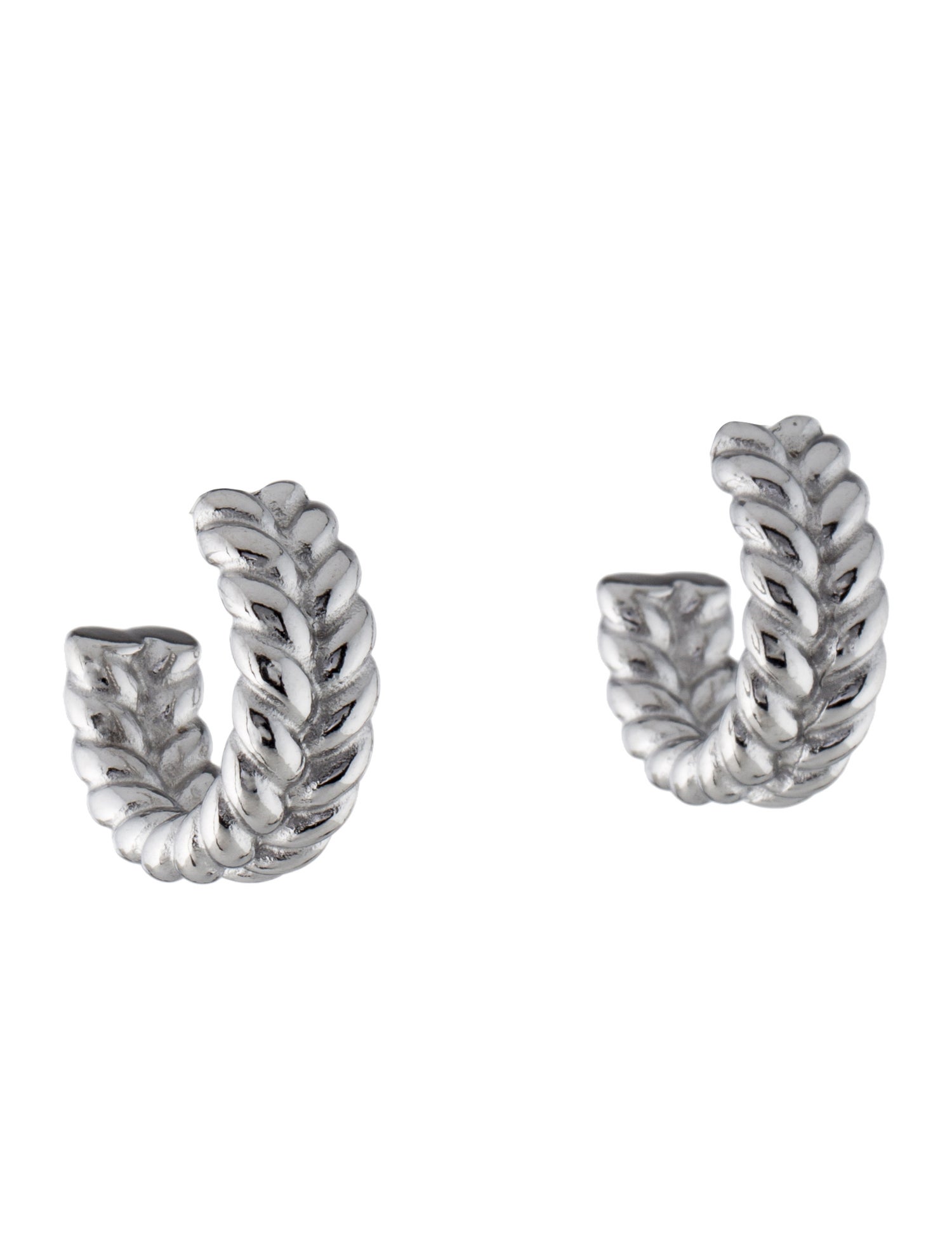 Fallon Braided Wheat Hoop Earrings