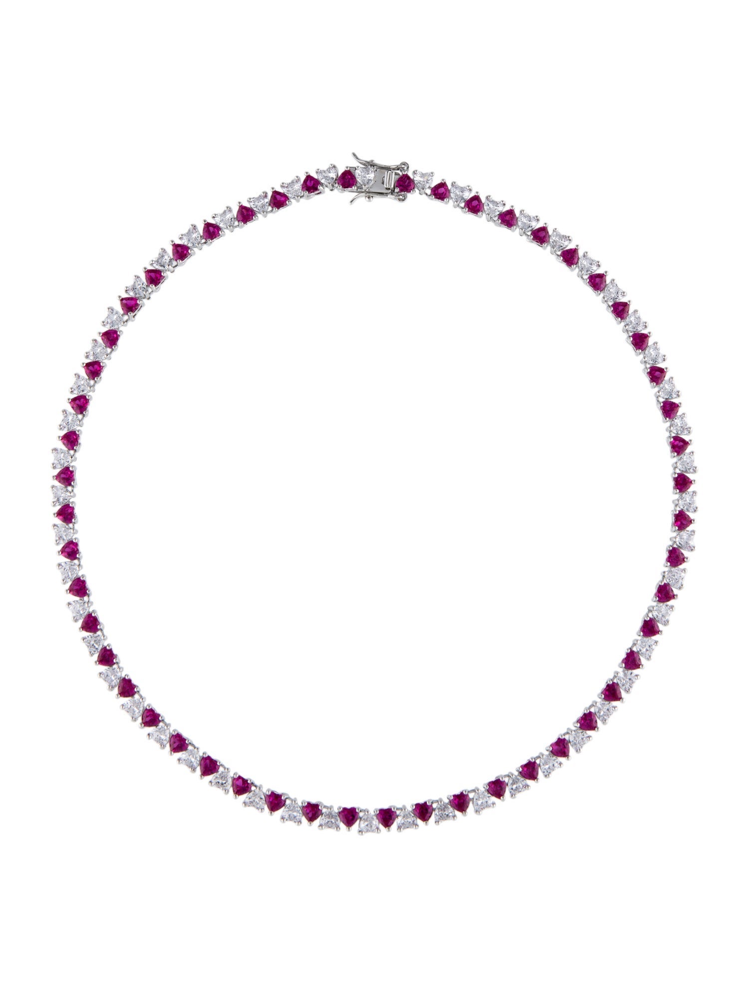 Fallon Crystal Heart Chain Necklace