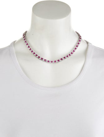 Fallon Crystal Heart Chain Necklace