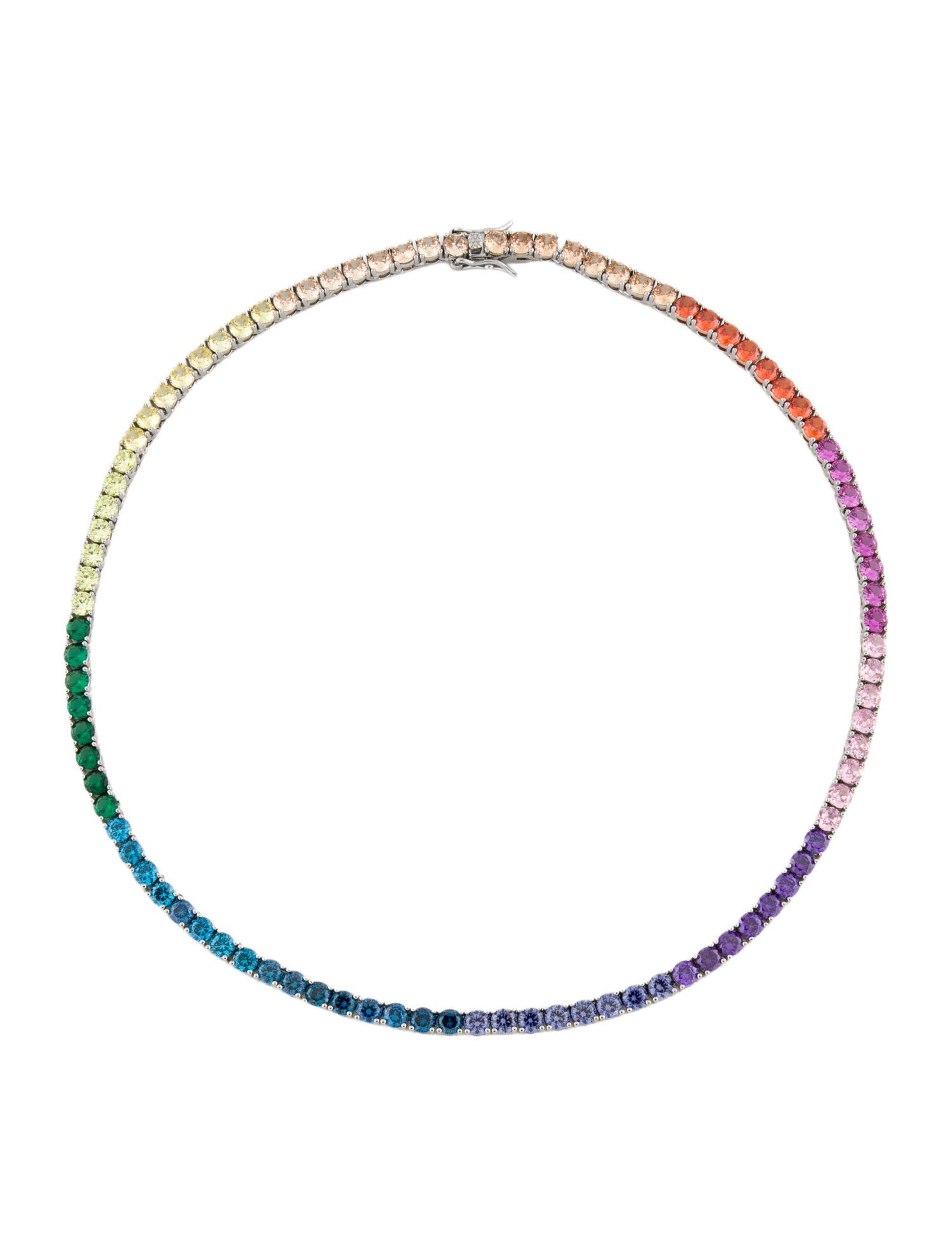 Fallon Crystal Tennis Chain Necklace