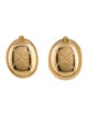 Fallon Pavé X Button Earrings