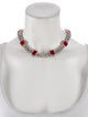 Fallon Cubic Zirconia & Crystal Station Collar Necklace