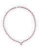 Fallon Cubic Zirconia Marquis Laurel Collar Necklace