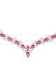 Fallon Cubic Zirconia Marquis Laurel Collar Necklace