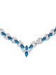 Fallon Cubic Zirconia Marquis Laurel Collar Necklace