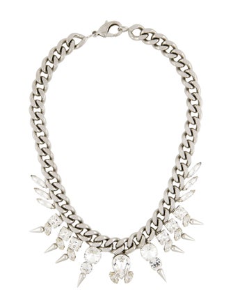 Fallon Crystal 'Classique' Chain Station Necklace