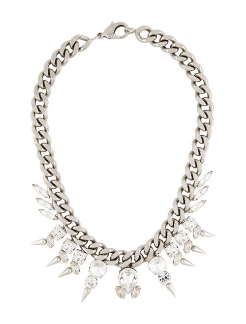 Fallon Crystal 'Classique' Chain Station Necklace