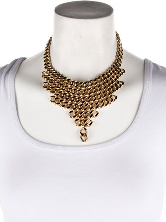 Fallon Veruca Layered Chain Bib Necklace