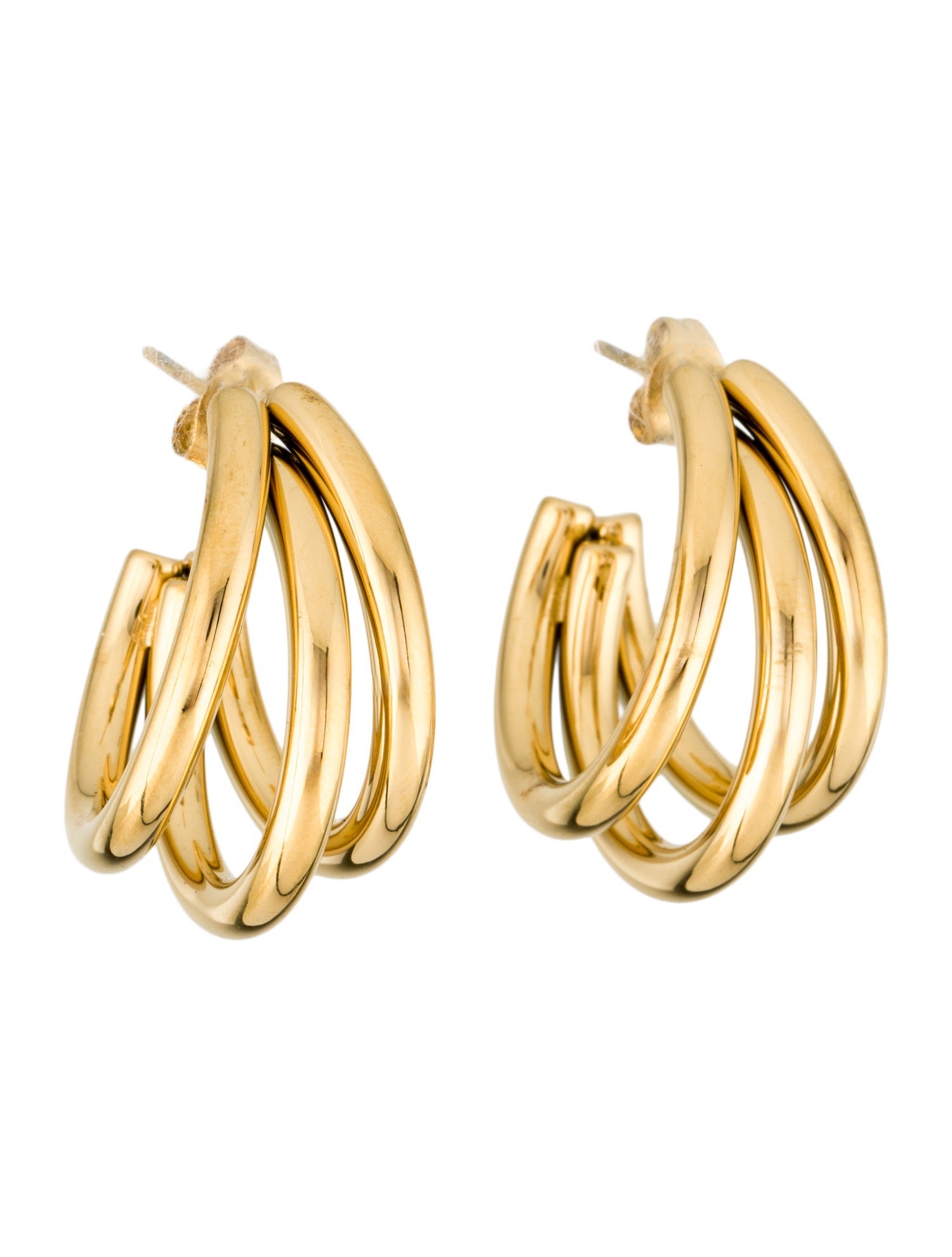 Fallon Ribbed Hoop Earrings