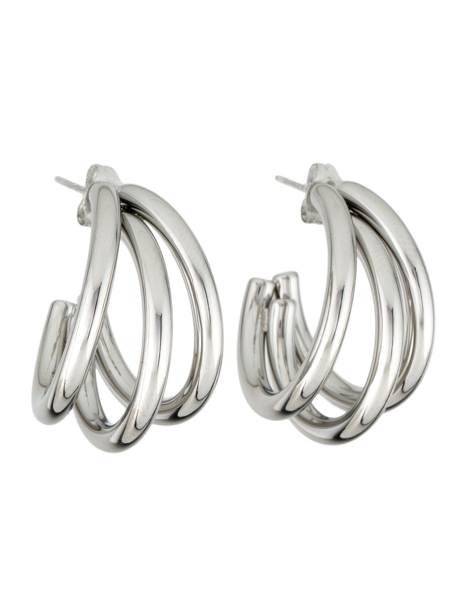 Fallon Ribbed Hoop Earrings