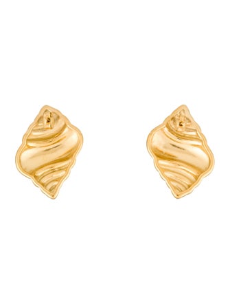 Fallon Shell Button Stud Earrings