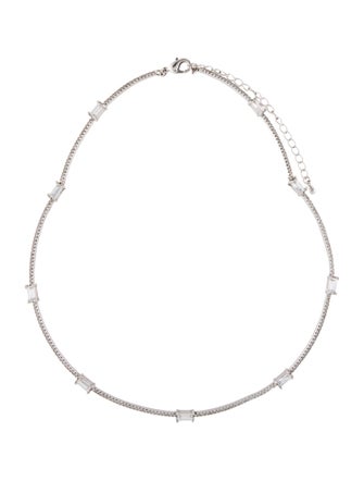 Fallon Baguette Bar Collar Necklace
