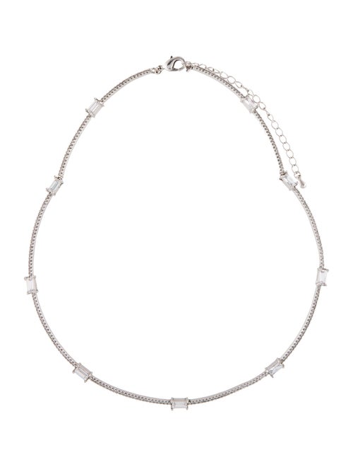 Fallon Baguette Bar Collar Necklace